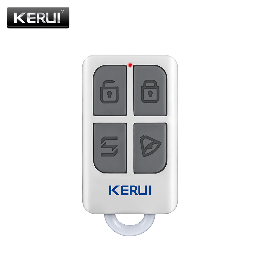 Sim Gsm Alarm - KERUI Gantungan Kunci 4 Tombol Remote