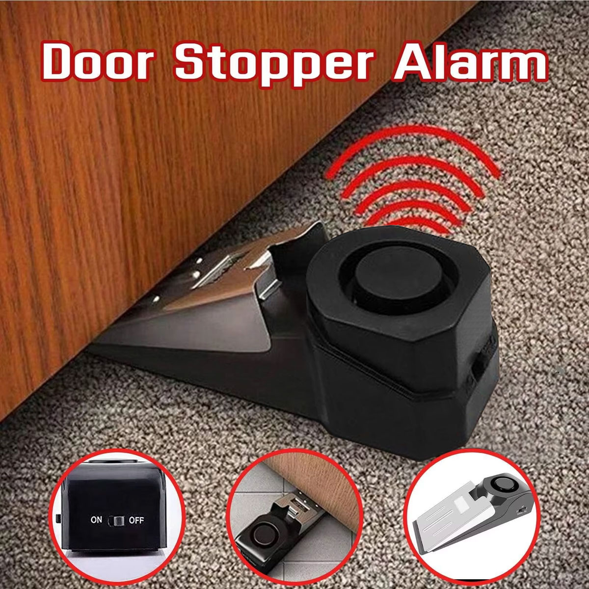 Sim Gsm Alarm - Sistem Alarm Pintu Nirkabel 120dB, Penahan
