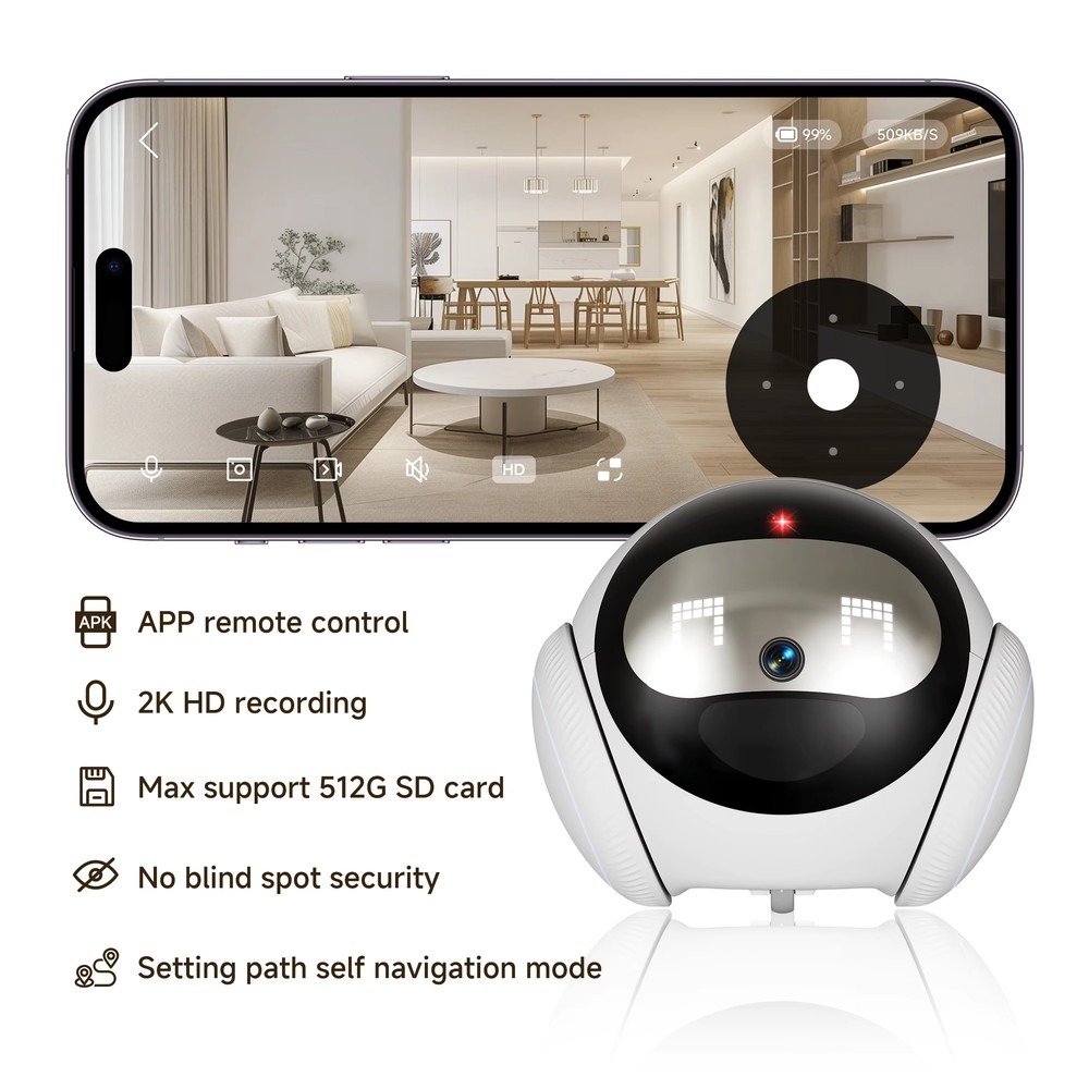 Robot S1 Desain Asli ODM HD, K - Home Security Robot ulasan dan harga