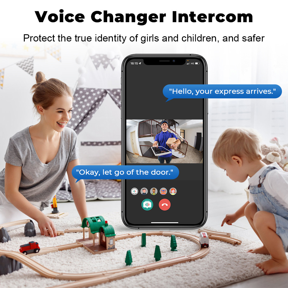 Tuya WiFi Video Bel Pintu Nirk - Home Security Front Door Camera ulasan dan harga