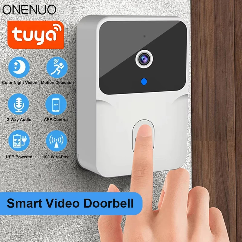 Bel Pintu Video WiFi Tuya Kame - Home Security Front Door Camera ulasan dan harga