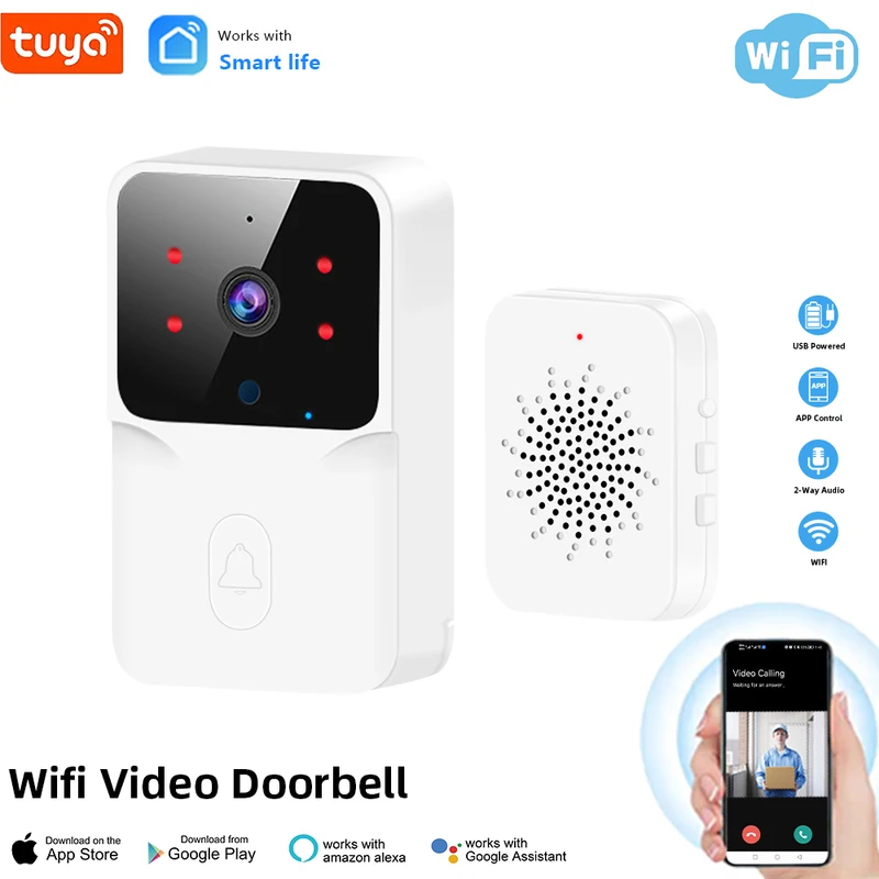 Bel Pintu Video WiFi Tuya Kame - Home Security Front Door Camera ulasan dan harga