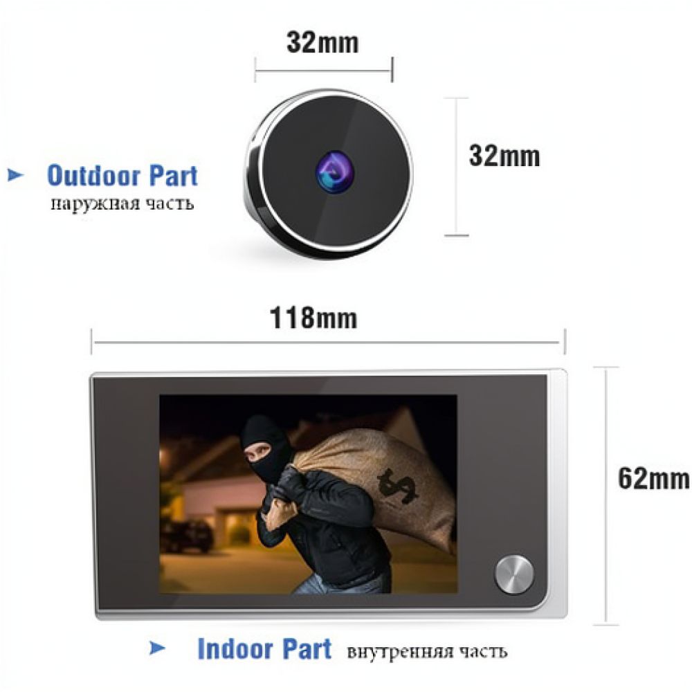 Sistem Monitor Kamera Lubang I - Home Security Front Door Camera ulasan dan harga