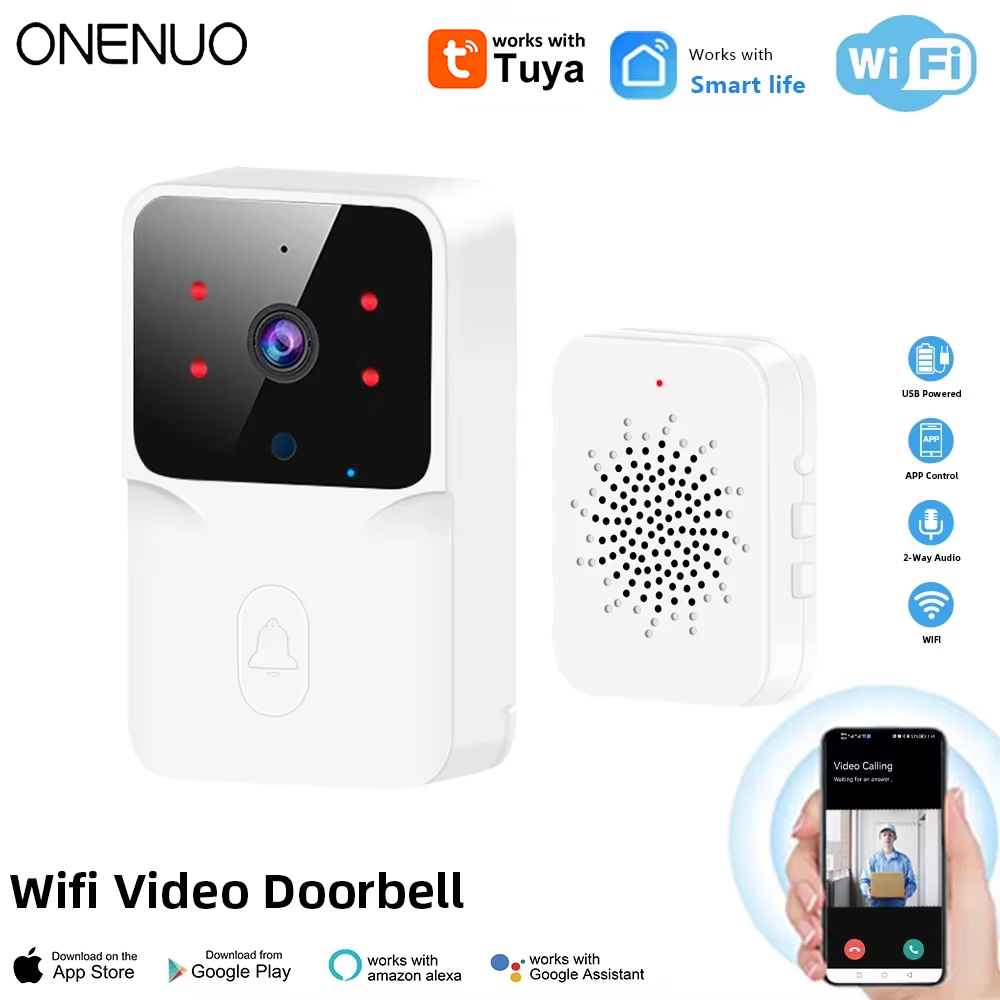 Tuya bel pintu Video nirkabel  - Home Security Front Door Camera ulasan dan harga